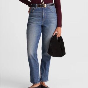 Madewell Curvy Perfect Vintage Straight Jeans - Dark Blue 30T